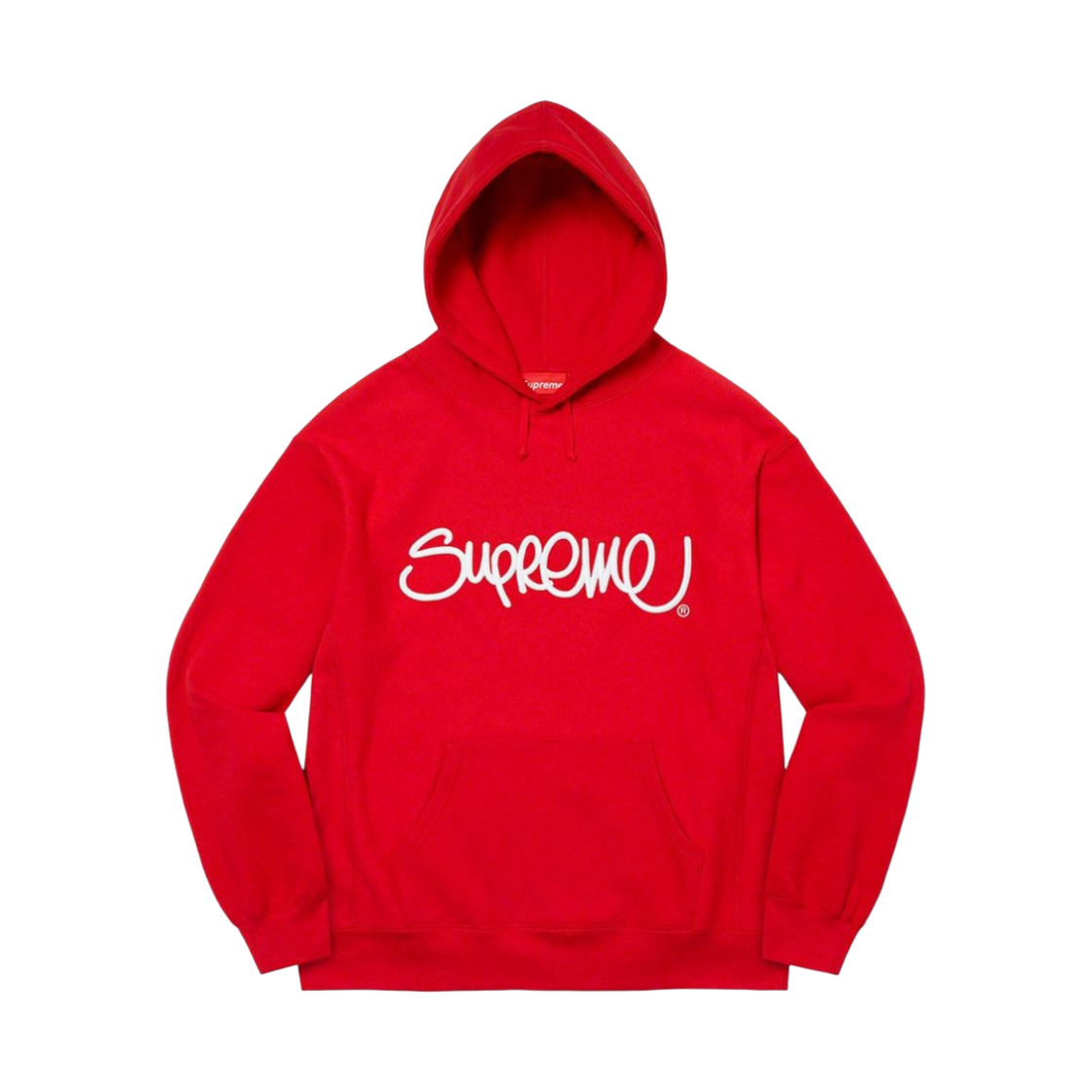 슈프림 레이즈드 핸드스타일 후드 스웨트셔츠 레드 - 22SS(Supreme Raised Handstyle Hooded Sweatshirt Red - 22SS) - 1