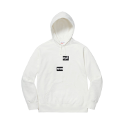 Supreme x Comme des Garcons Shirt Split Box Logo Hooded Sweatshirt White - 18FW