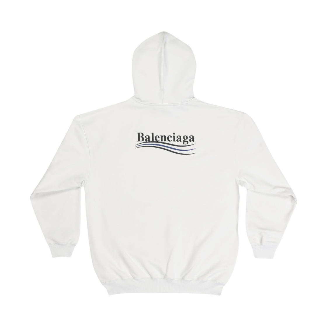 (W) 발렌시아가 폴리티컬 캠페인 미디움 핏 후드 화이트((W) Balenciaga Political Campaign Medium Fit Hoodie White) - 2
