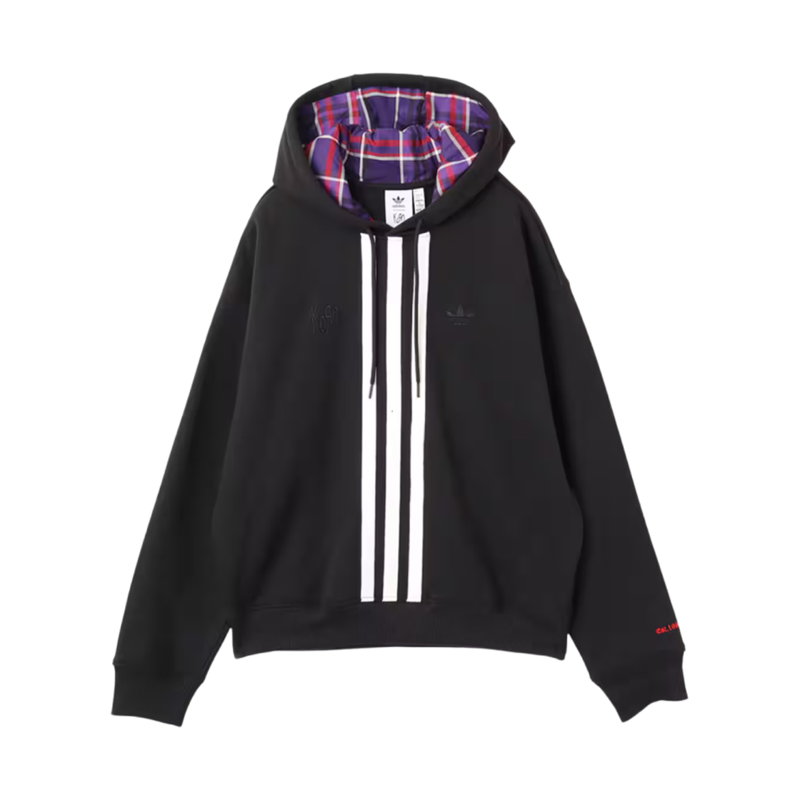아디다스 x 콘 후드 블랙 - US 사이즈(Adidas x KoRn Hoodie Black - US Sizing)