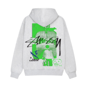 Stussy David Carson Vespa Hoodie Ash Heather