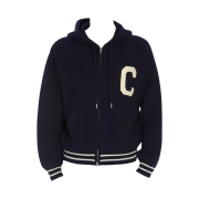 Celine College Hoodie Jacket Navy
