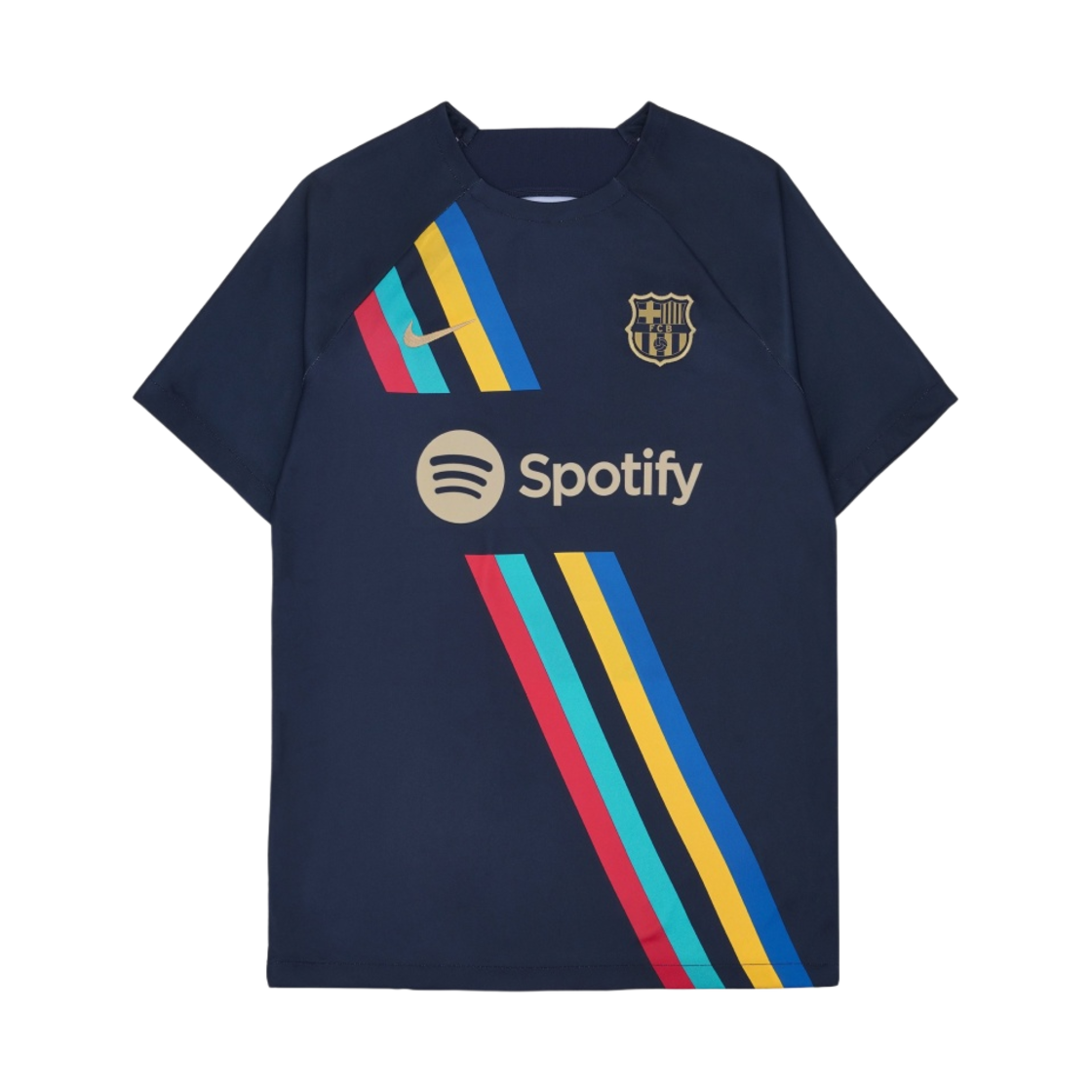 나이키 FC 바르셀로나 드라이핏 프리매치 사커 탑 옵시디언 (논 마킹 버전)(Nike FC Barcelona Dri-Fit Pre-Match Soccer Top Obsidian (Non Marking Ver.))