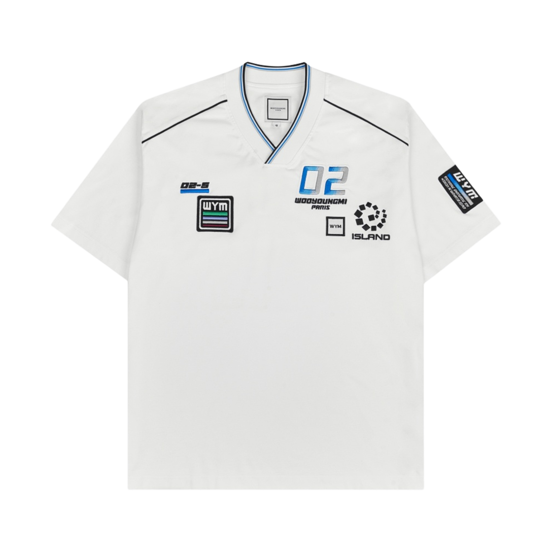 우영미 엠블럼 티셔츠 화이트 - 24SS(Wooyoungmi Emblem T-Shirt White - 24SS) - 1