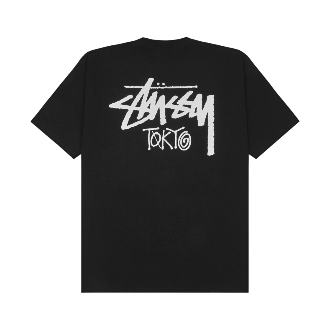 스투시 스탁 도쿄 티셔츠 블랙(Stussy Stock Tokyo T-Shirt Black)