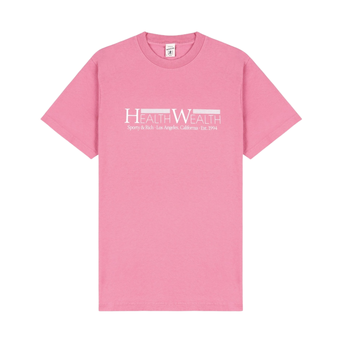 TS877SW Sporty & Rich Health Wealth 94 T-Shirt Sweet White