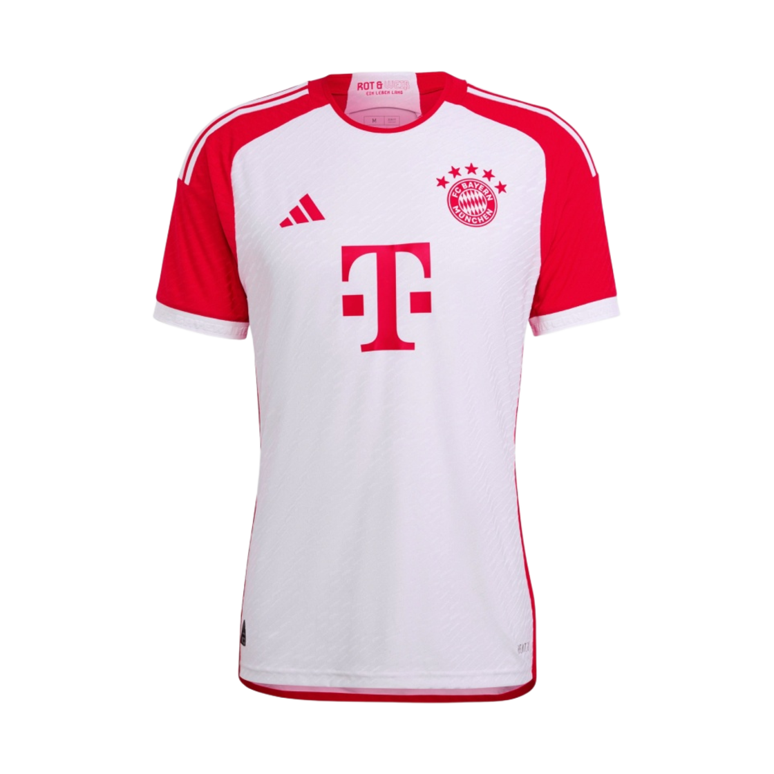 아디다스 바이에른 뮌헨 2023/24 어센틱 홈 저지 화이트 레드 - US 사이즈 (논 마킹 버전)(Adidas Bayern Munchen 2023/24 Authentic Home Jersey White Red - US Sizing (Non Marking Ver.))