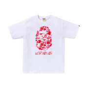 BAPE ABC Camo By Bathing Ape T-Shirt White Pink