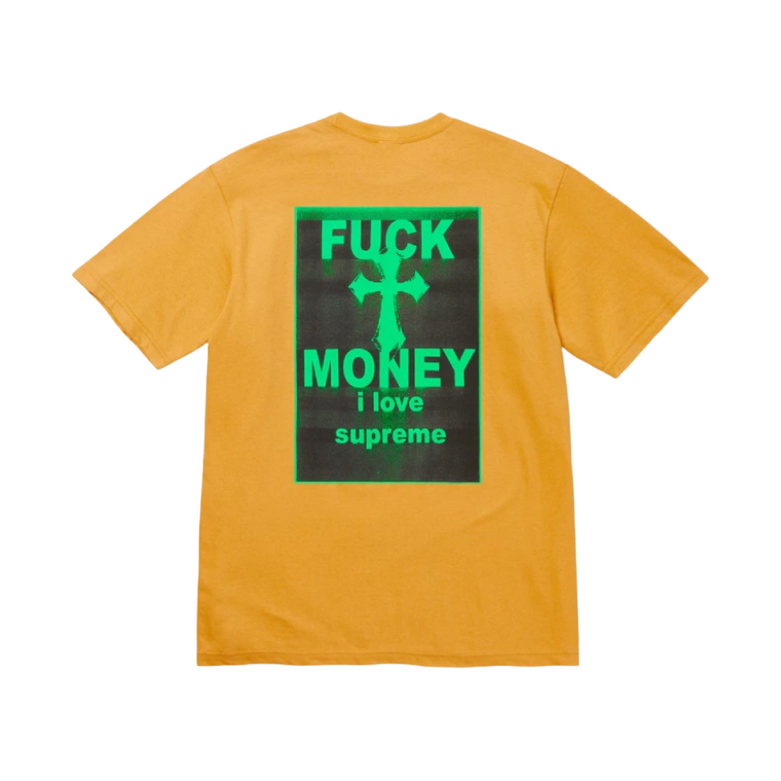 슈프림 퍽 머니 티셔츠 머스타드 - 24FW(Supreme Fuck Money T-Shirt Mustard - 24FW)