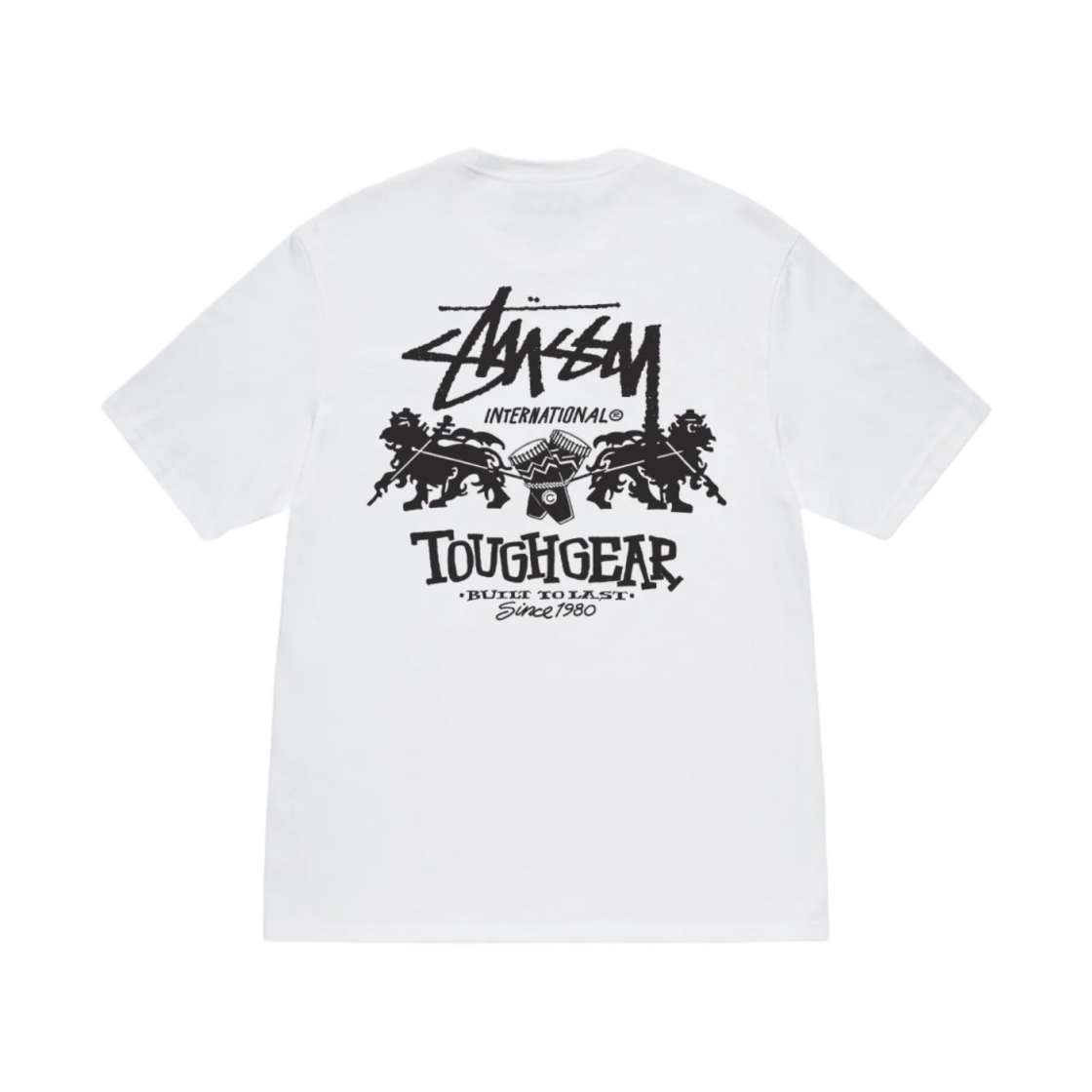 스투시 터프 기어 인터내셔널 티셔츠 화이트(Stussy Tough Gear International T-Shirt White)