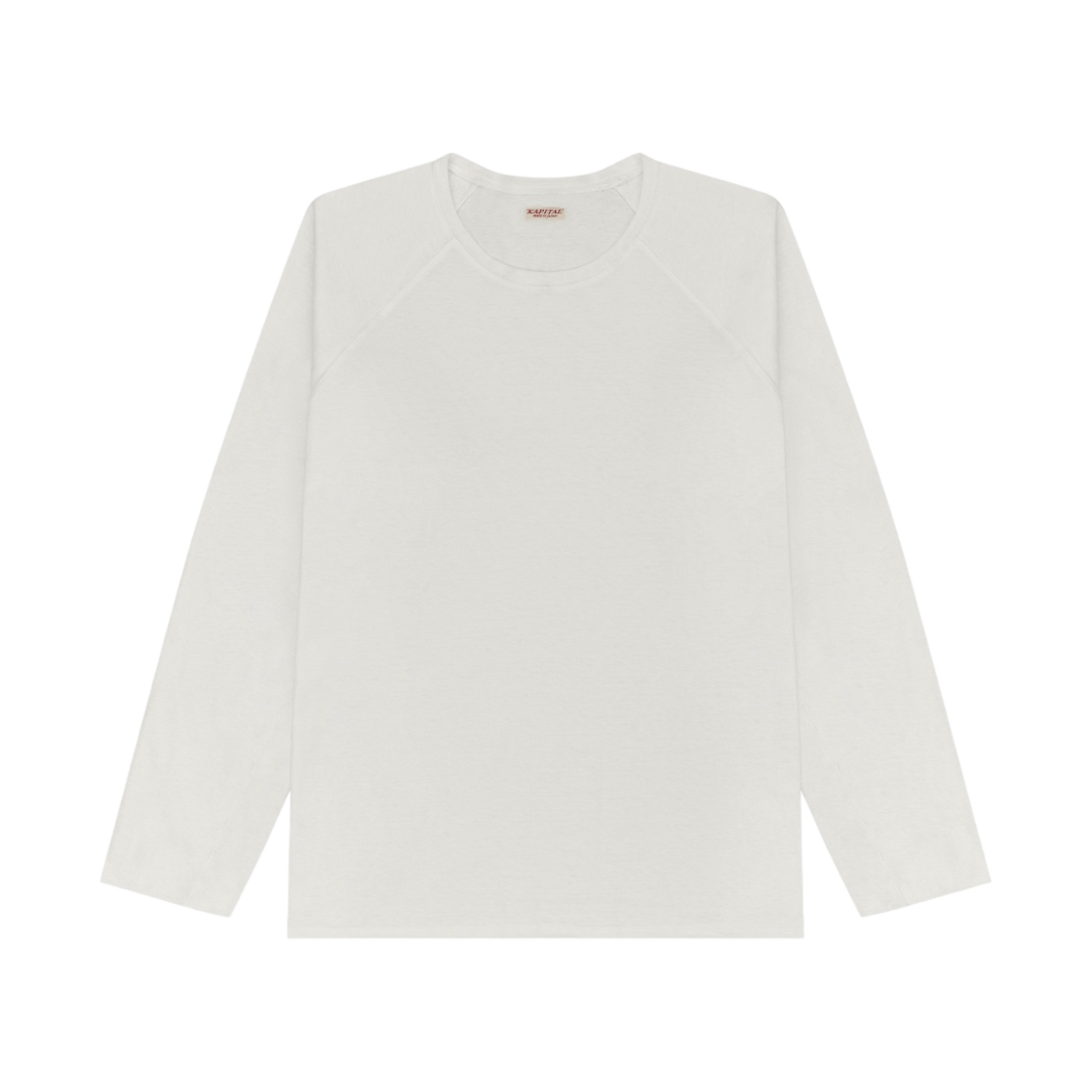 캐피탈 거즈 셰프 롱슬리브 티셔츠 레인보위 패치 화이트(Kapital Gauze Chef Long Sleeve T-Shirt Rainbowy Patch White) - 2