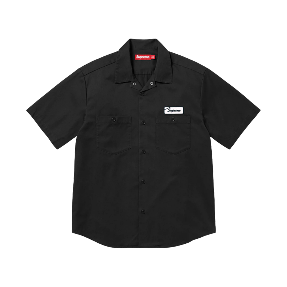 - Supreme Bitch S/S Work Shirt Black - 25SS - 대표 이미지 #1