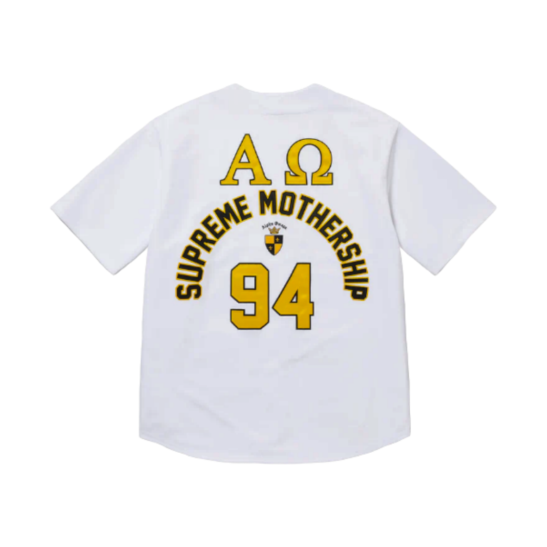 슈프림 알파 오메가 베이스볼 저지 화이트 - 24FW(Supreme Alpha Omega Baseball Jersey White - 24FW) - 2