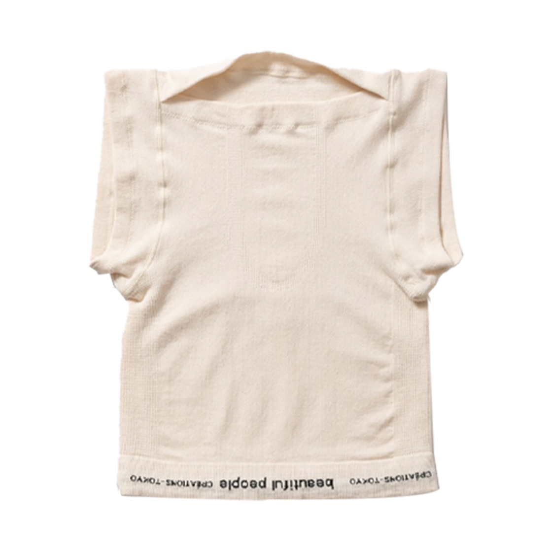 뷰티풀피플 x 와코루 맨 우먼 박서 탑 에크루 - 25SS(Beautiful People x WACOAL MEN Women Boxer Tops Ecru - 25SS)