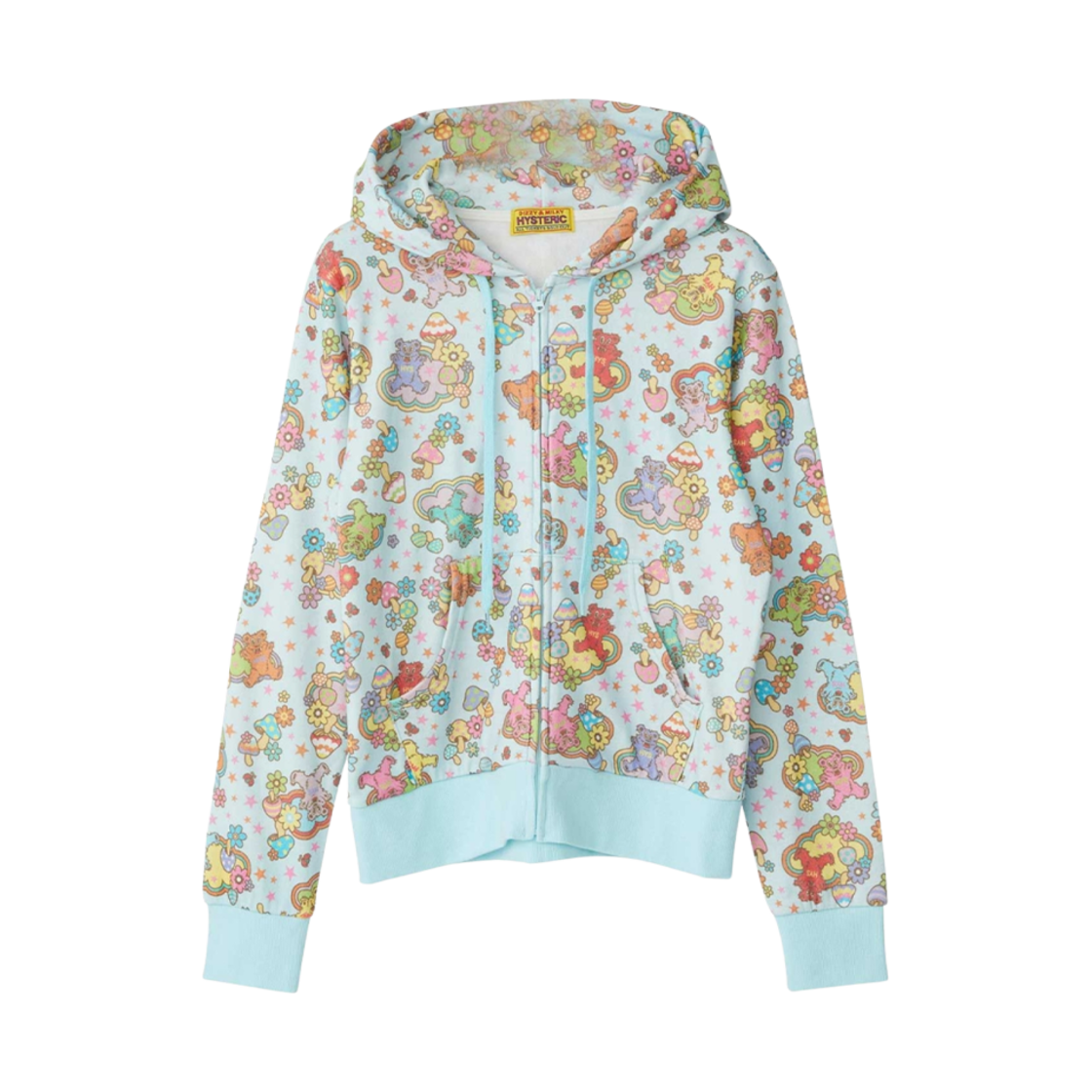 ヒステリックグラマー FIRE BEAR DREAM柄 ショート丈パーカー ヒステリックグラマー FIRE BEAR DREAM柄 ショート丈パーカー