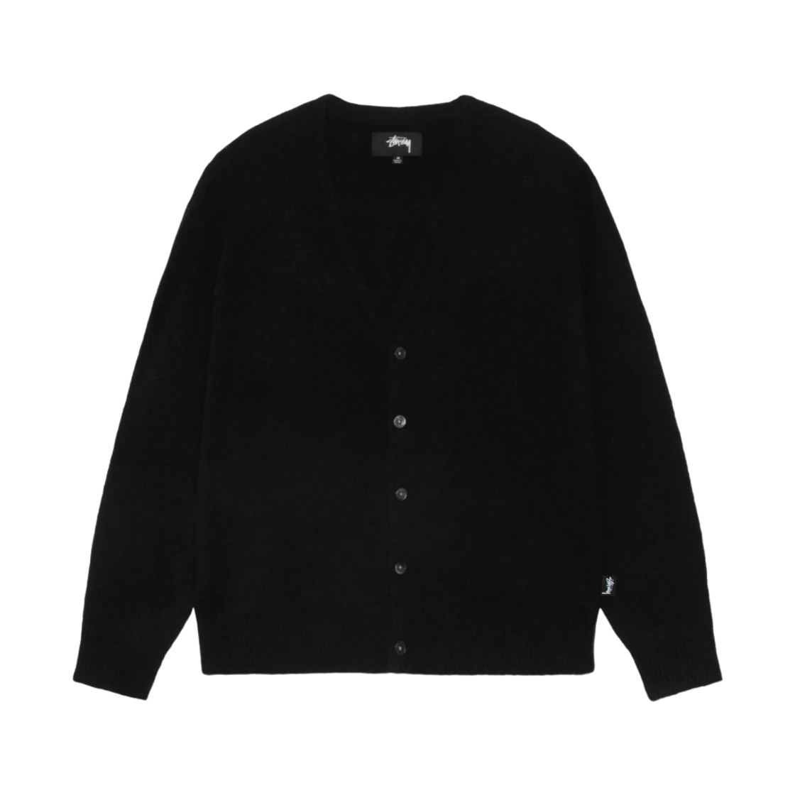 스투시 브러쉬드 가디건 블랙(Stussy Brushed Cardigan Black)