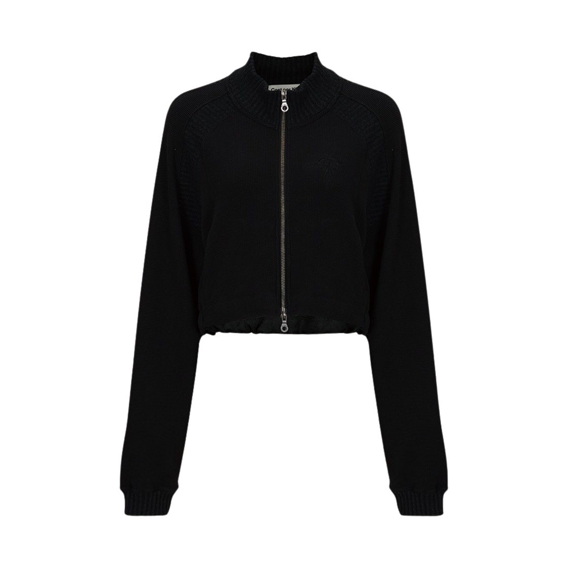 코스트퍼킬로 와플 집 가디건 블랙(Cost per Kilo Waffle Zip Cardigan Black) - 1