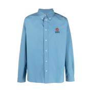 Kenzo Boke Flower Casual Shirt Cyan