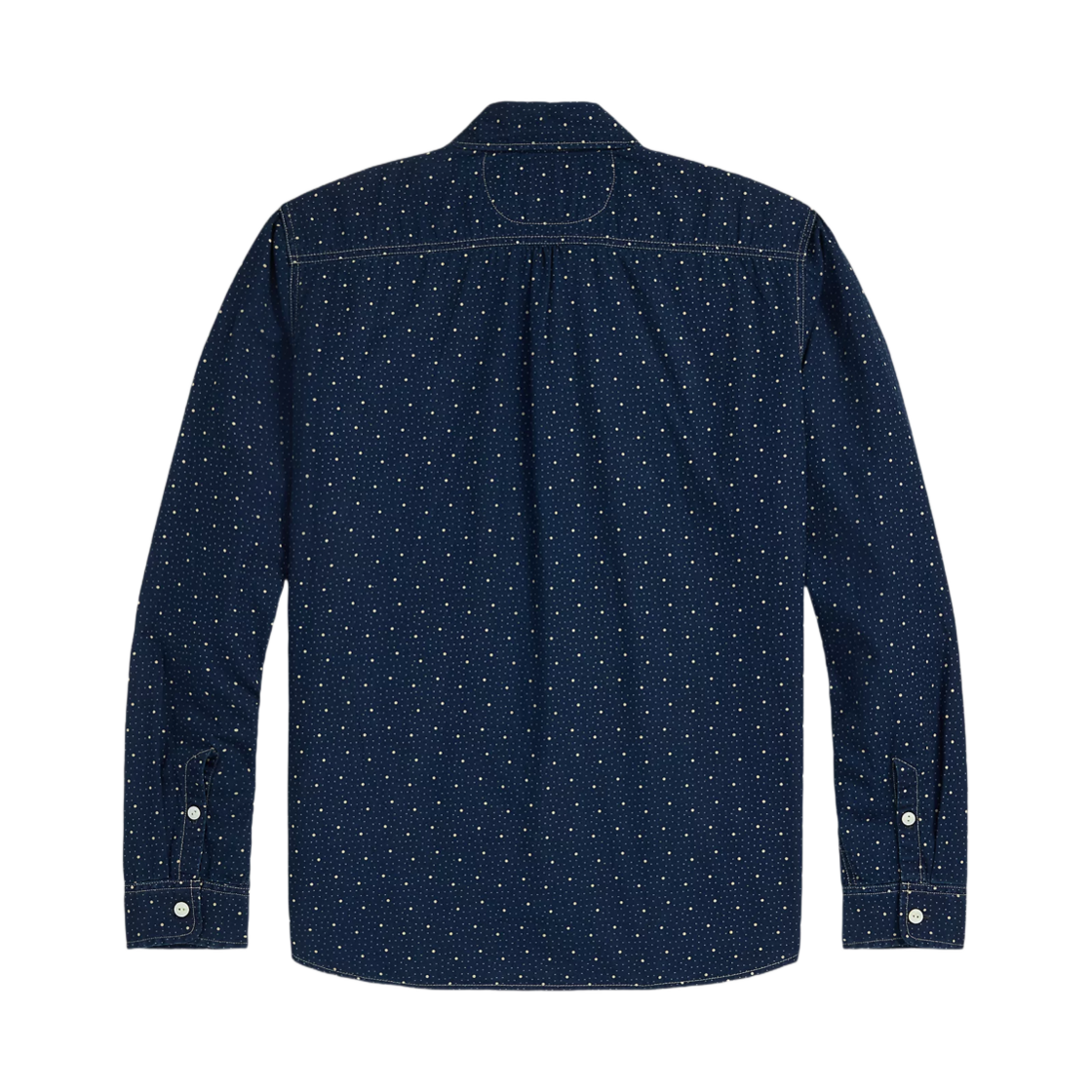 더블알엘 닷 프린트 인디고 워크 셔츠 인디고 블루(Double RL Dot Print Indigo Work Shirt Indigo Blue) - 2