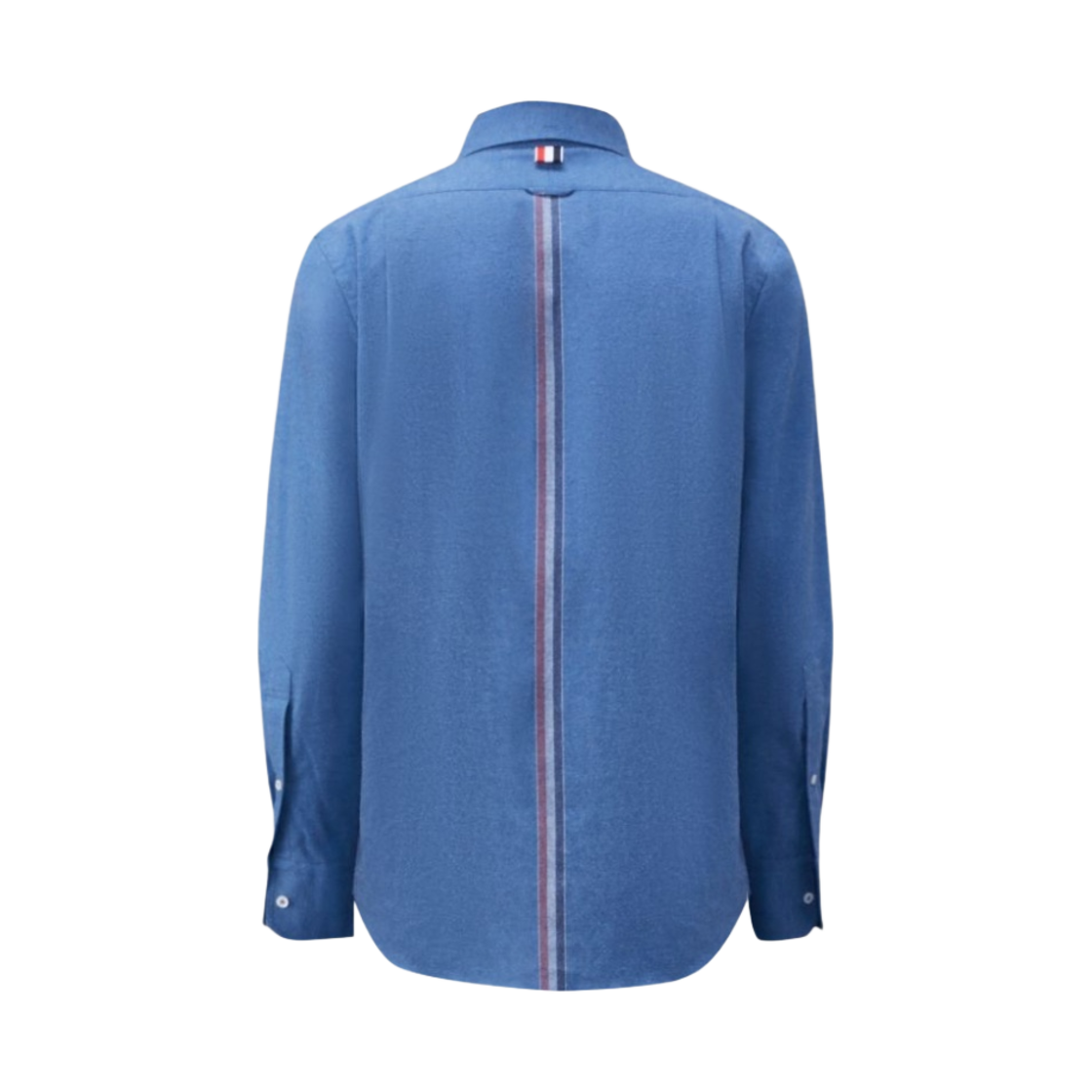 톰브라운 코튼 플란넬 백 스트라이프 스트레이트 핏 셔츠 딥 블루(Thom Browne Cotton Flannel Back Stripe Straight Fit Shirt Deep Blue) - 2