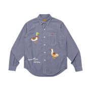 Human Made Chambray L/S Shirt Purple