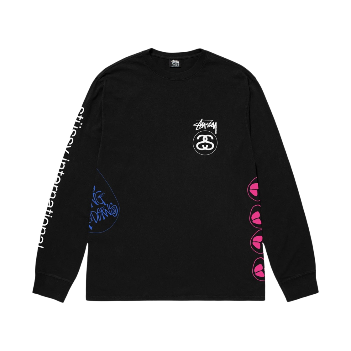 스투시 테스트 스트라이크 피그먼트 다이드 롱슬리브 티셔츠 블랙(Stussy Test Strike Pigment Dyed LS T-Shirt Black) - 2