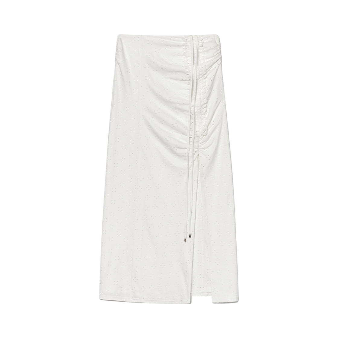 - (W) Glowny Devon Eyelet Long Skirt White