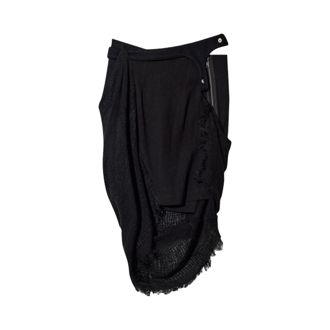 (W) 혜인 서 프린지드 스커트 블랙((W) Hyein Seo Fringed Skirt Black)