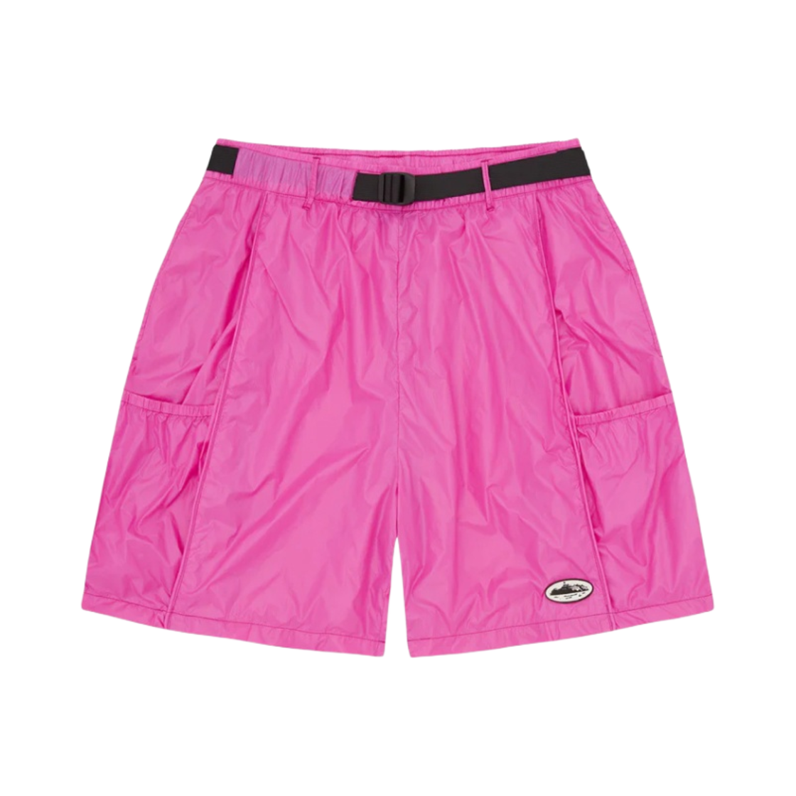 코르테이즈 알카트라즈 나일론 패치 쇼츠 핫 핑크(Corteiz Alcatraz Nylon Patch Shorts Hot Pink)