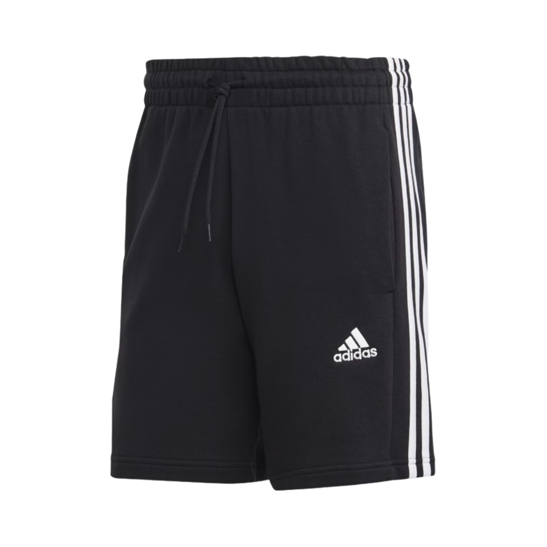 아디다스 에센셜 프렌치 테리 삼선 쇼츠 블랙 - US 사이즈(Adidas Essential French Terry 3S Shorts Black - US Sizing) - 1
