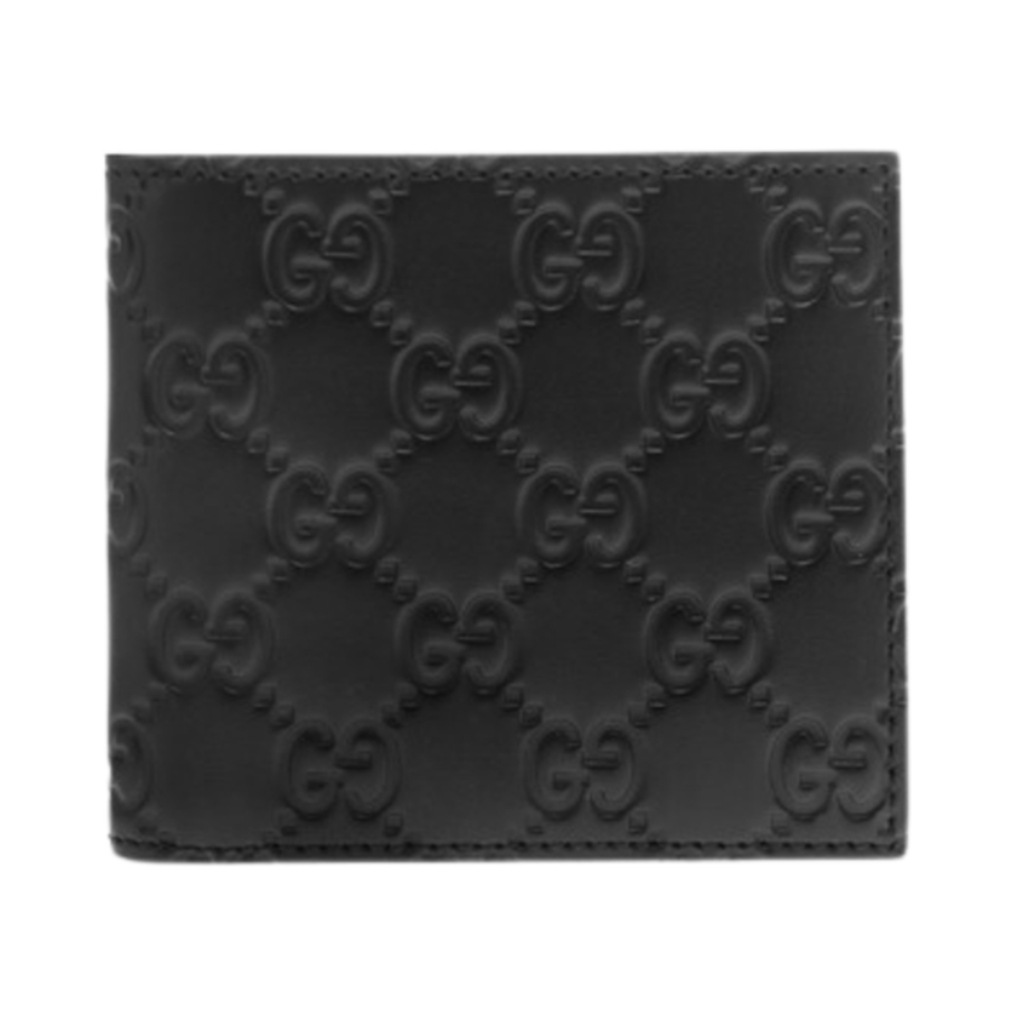 365466-CWC1R-1000 Gucci GG Ssima Signature Wallet Black