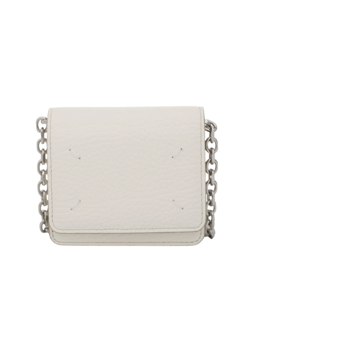메종 마르지엘라 포 스티치 체인 지갑 화이트(Maison Margiela Four Stitches Chain Wallet White)