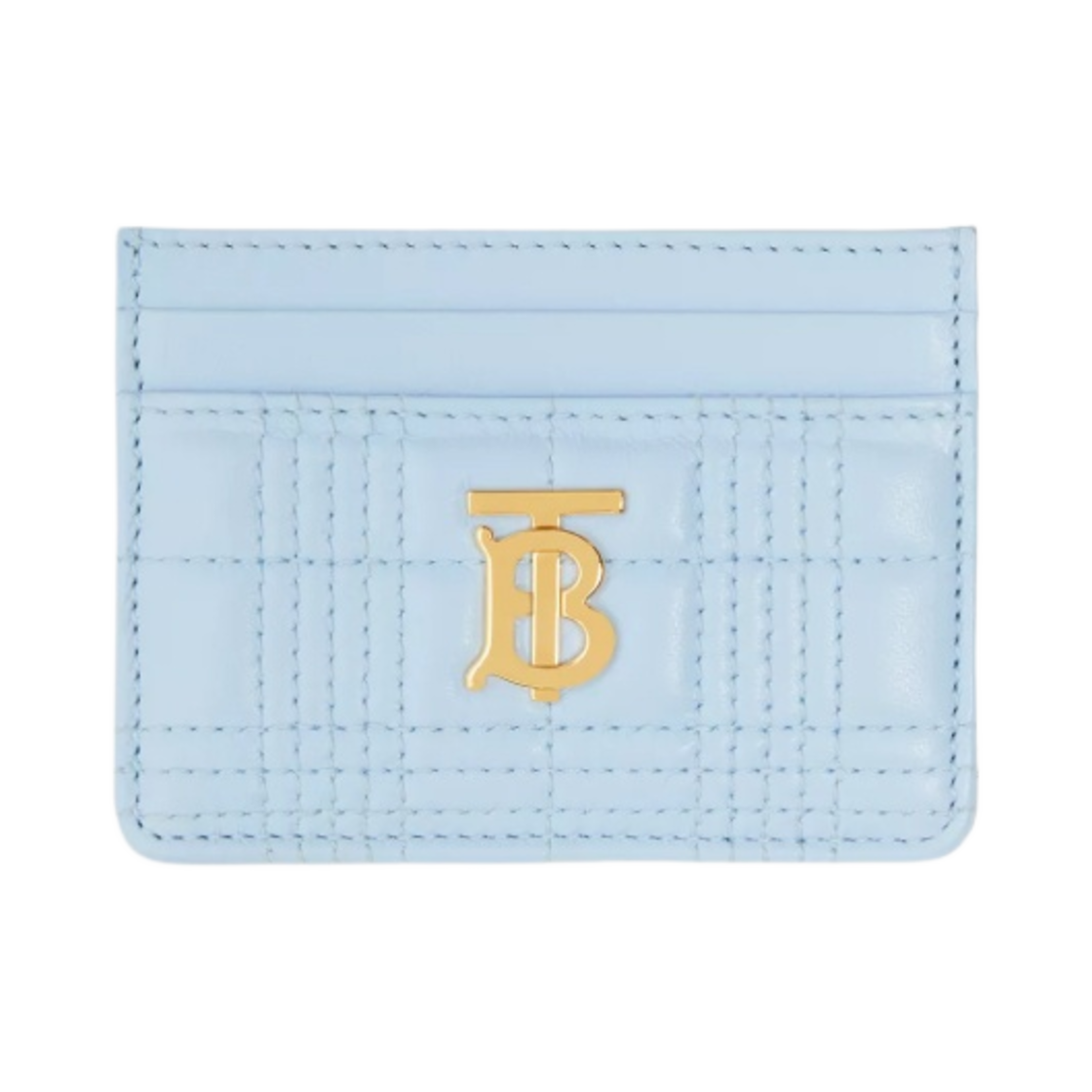 버버리 퀼팅 레더 롤라 카드 케이스 페일 블루(Burberry Quilted Leather Lola Card Case Pale Blue) - 1