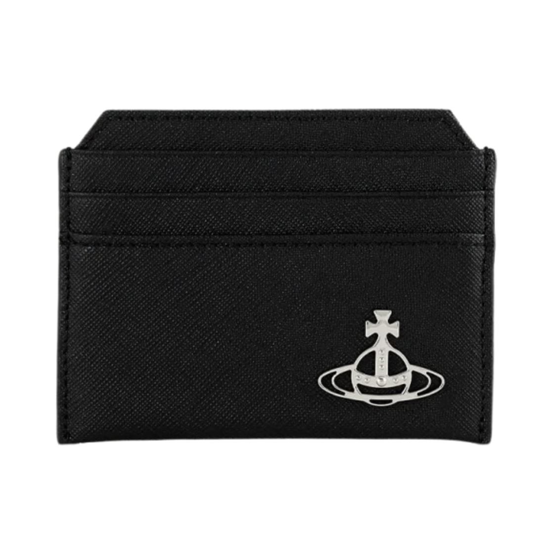 비비안 웨스트우드 사피아노 슬림 카드 홀더 블랙(Vivienne Westwood Saffiano Slim Card Holder Black) - 1