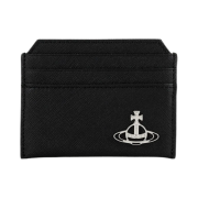 Vivienne Westwood Saffiano Slim Card Holder Black