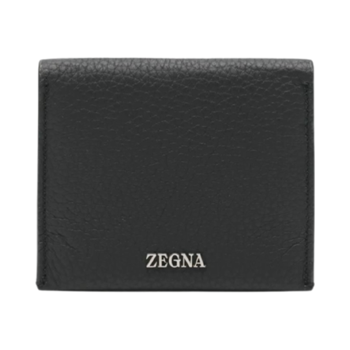 제냐 로고 레더 카드 홀더 블랙(Zegna Logo Leather Card Holder Black)