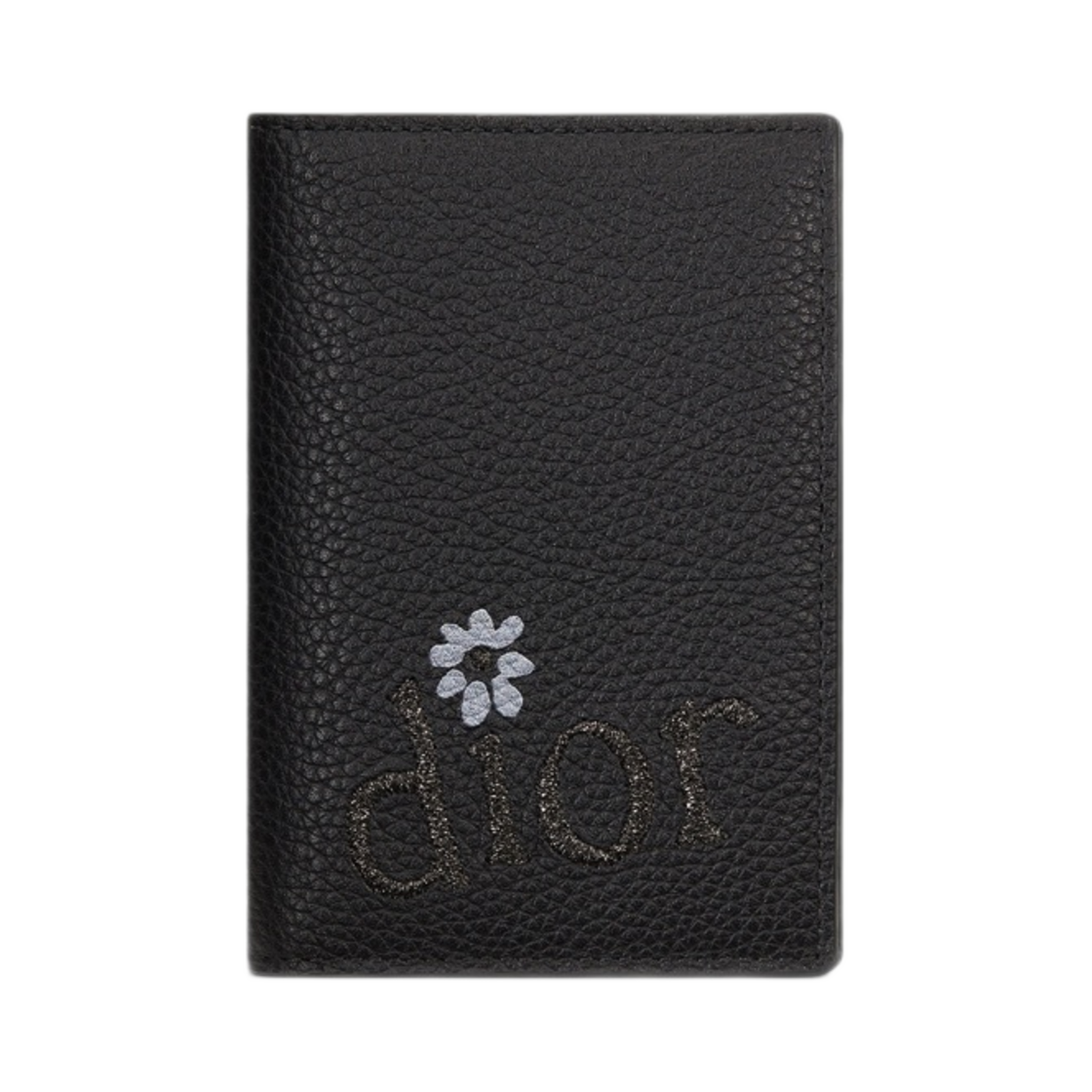 디올 바이 ERL BI 폴드 카드 홀더 블랙 그레인드 카프스킨(Dior By Erl Bi Fold Card Holder Black Grained Calfskin) - 1