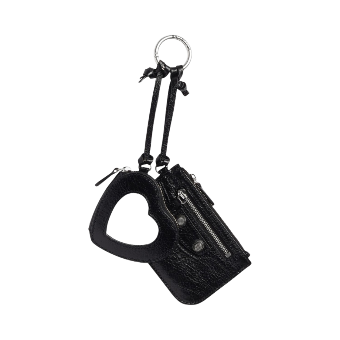 발렌시아가 르 카골 클립 온 카드 앤 미러 블랙