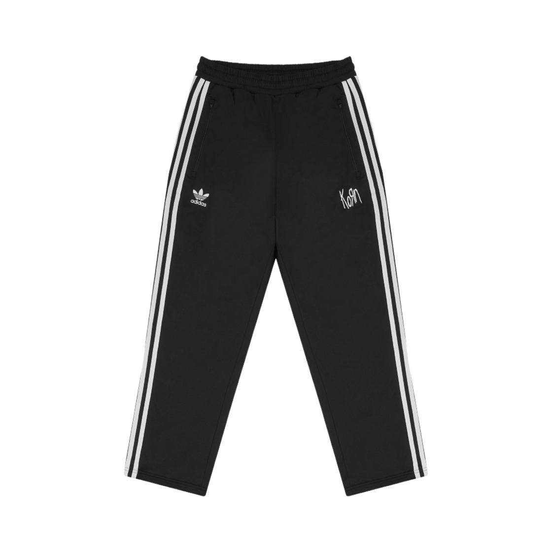 아디다스 x 콘 트랙 팬츠 블랙 - US 사이즈(Adidas x KoRn Track Pants Black - US Sizing)