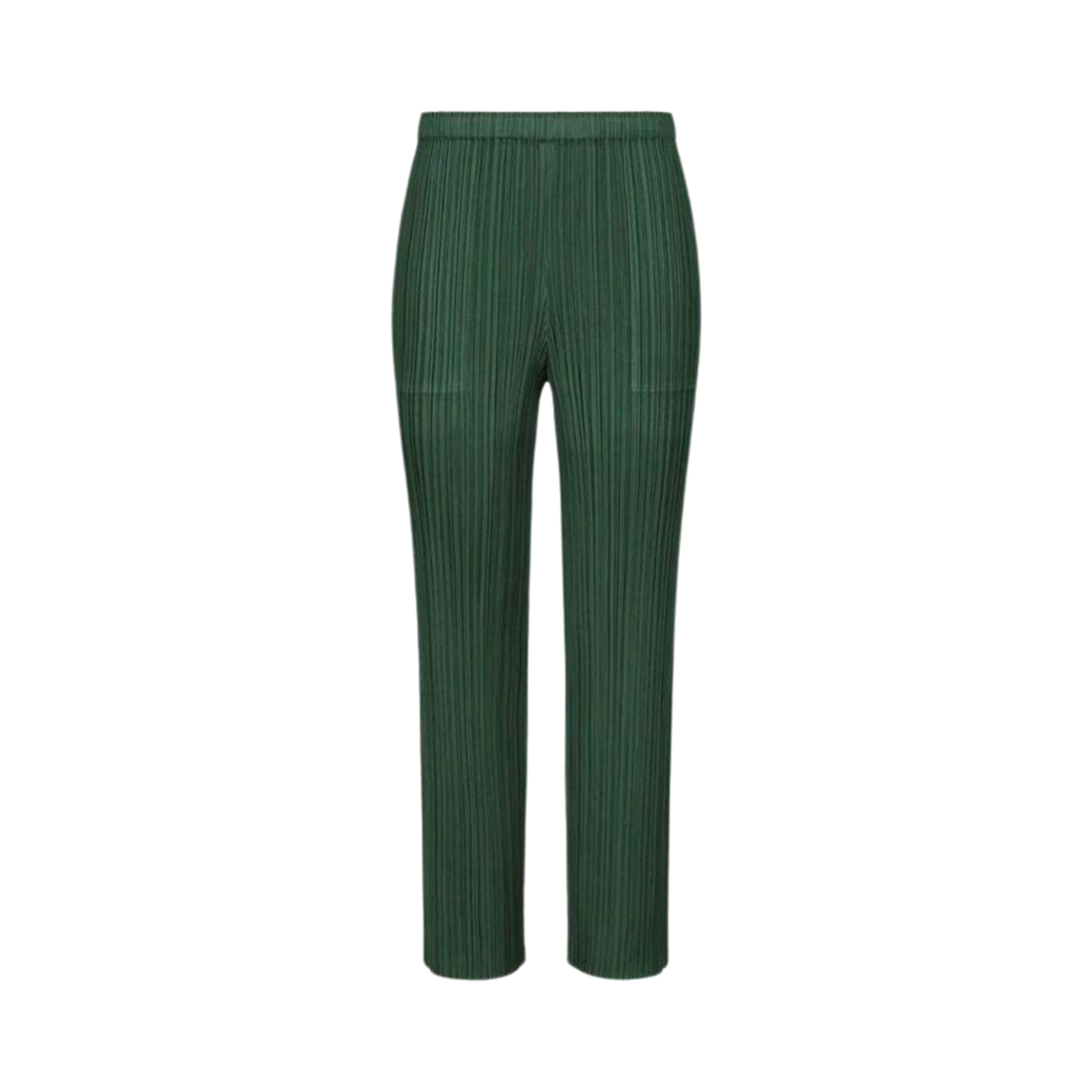 JF115-69 (W) Pleats Please Issey Miyake Waistband Pants Dark Green