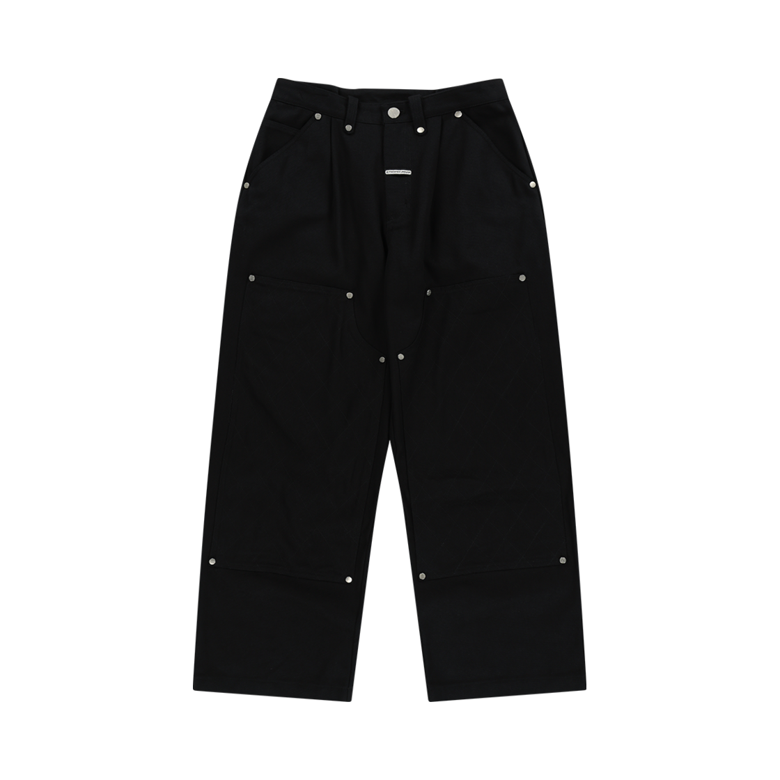 VH2EFUPA16ABK Thevinylhouse Stitch Double Knee Pants Black