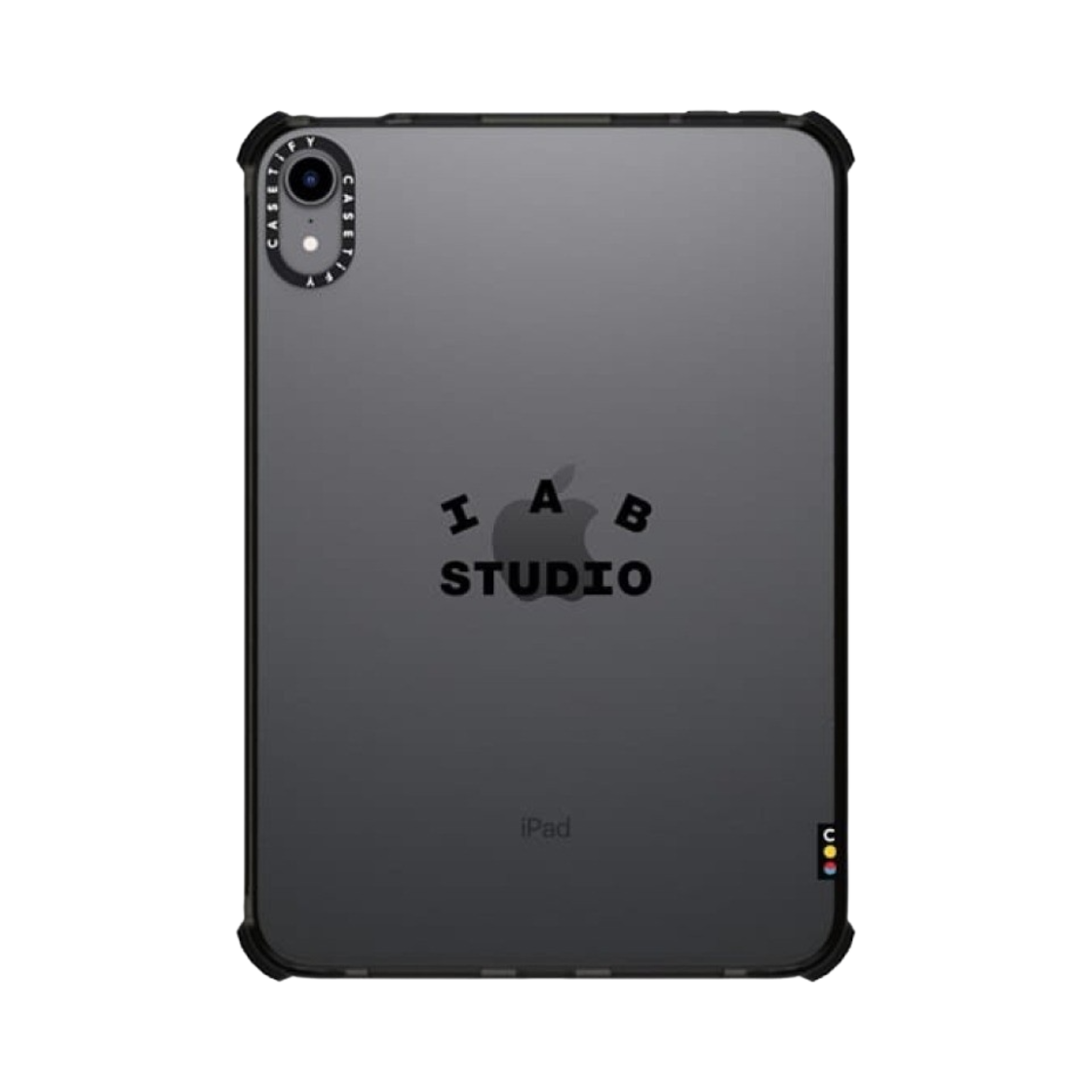 케이스티파이 x 아이앱 스튜디오 아이패드 싱글 블랙 로고 케이스 클리어(Casetify x IAB Studio iPad Single Black Logo Case Clear) - 2