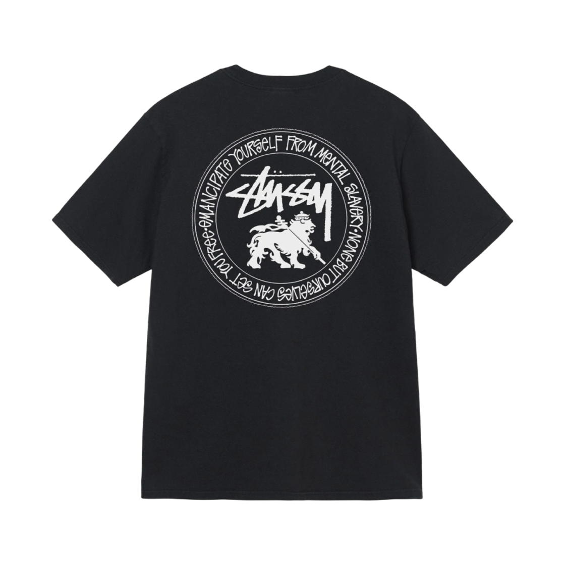 스투시 라이언 닷 피그먼트 다이드 티셔츠 블랙(Stussy Lion Dot Pigment Dyed T-Shirt Black) - 1