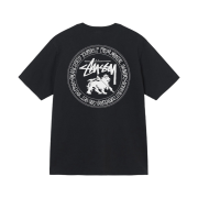 Stussy Lion Dot Pigment Dyed T-Shirt Black