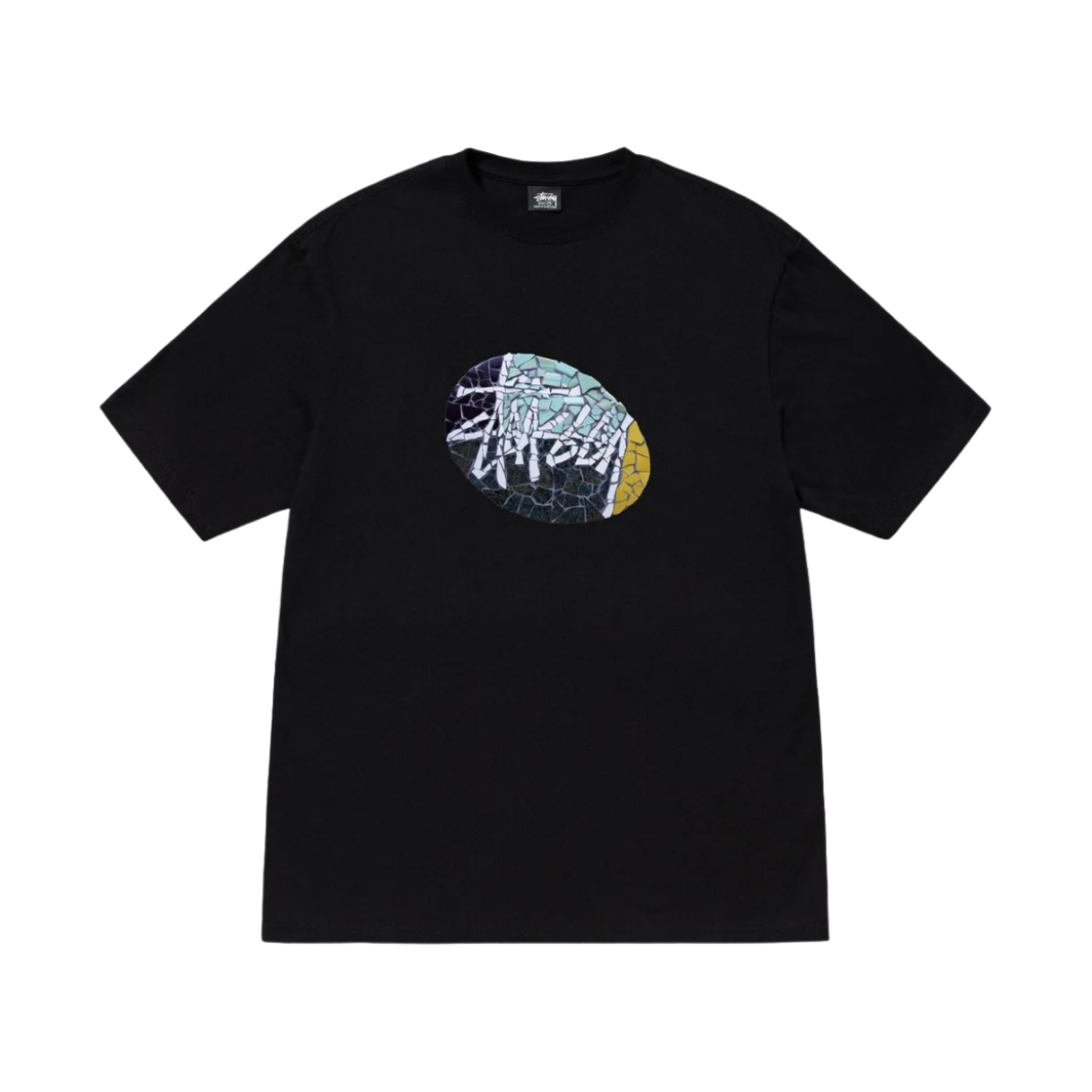 스투시 모자이크 티셔츠 블랙(Stussy Mosaic T-Shirt Black) - 1