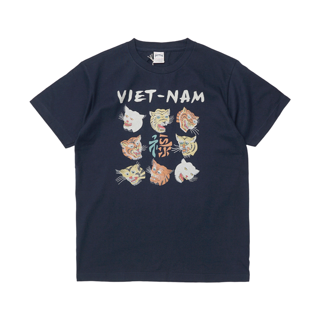 휴스턴 재팬 베트남 프린트 SS 티셔츠 네이비 22216NV(Houston Japan Vietnam Print SS T-Shirts Navy 22216NV) - 1