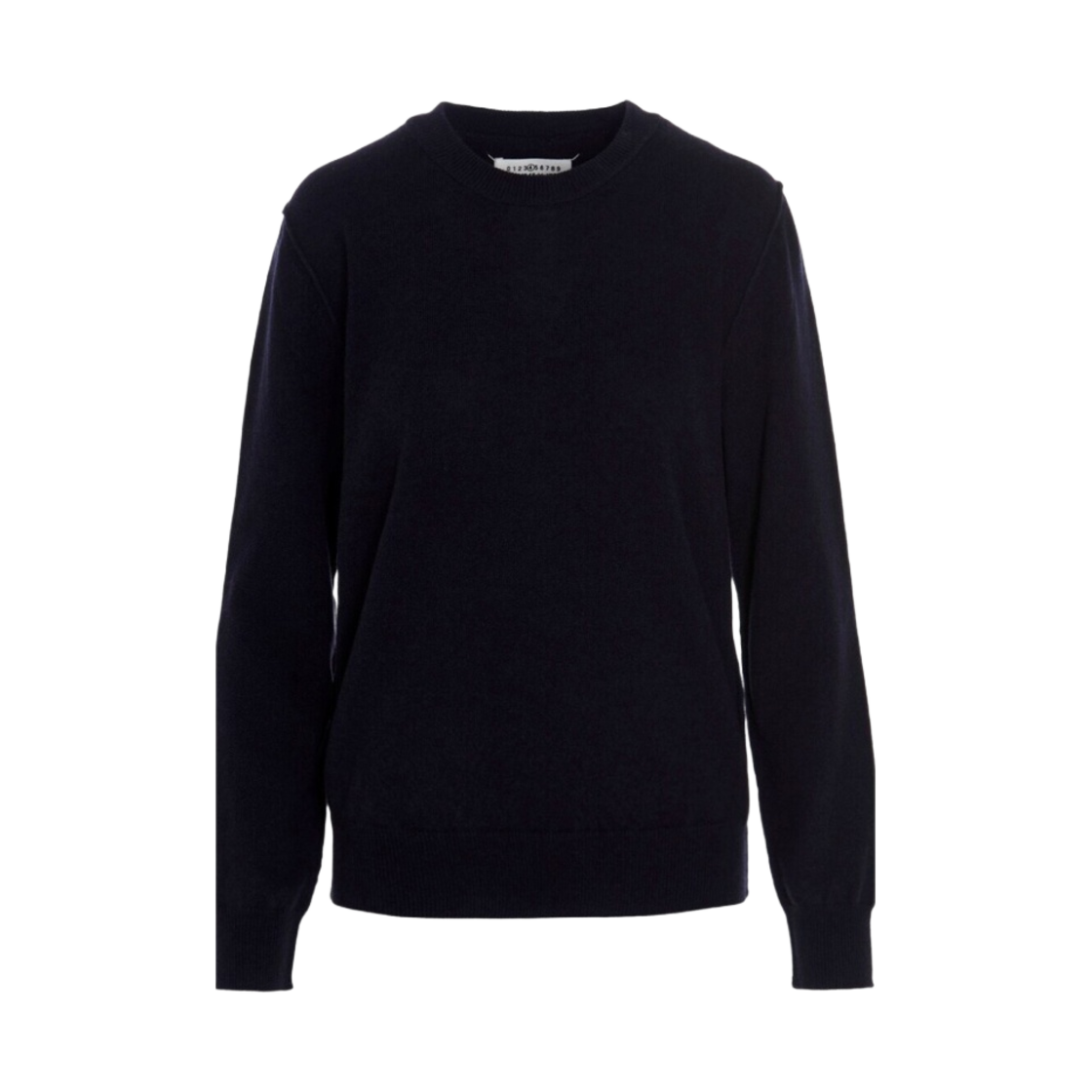 (W) 메종 마르지엘라 캐시미어 스웨터 네이비((W) Maison Margiela Cashmere Sweater Navy) - 1
