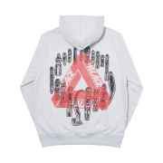 Palace Jheeze Hood Grey Marl - 19FW