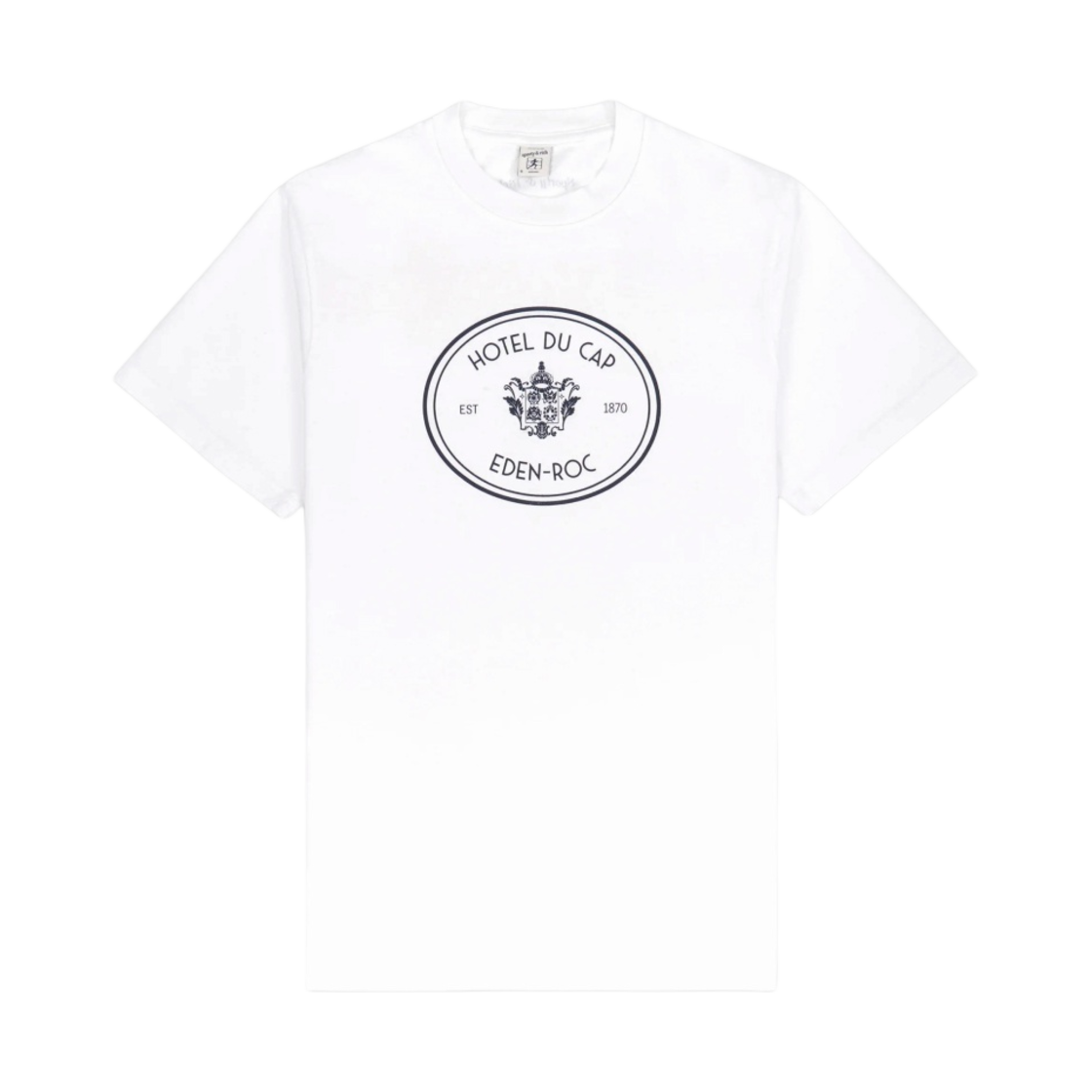 스포티 앤 리치 x 호텔 뒤 캡 에덴 록 에덴 크레스트 티셔츠 화이트 네이비(Sporty & Rich x Hotel Du Cap-Eden-Roc Eden Crest T-Shirt White Navy) - 1