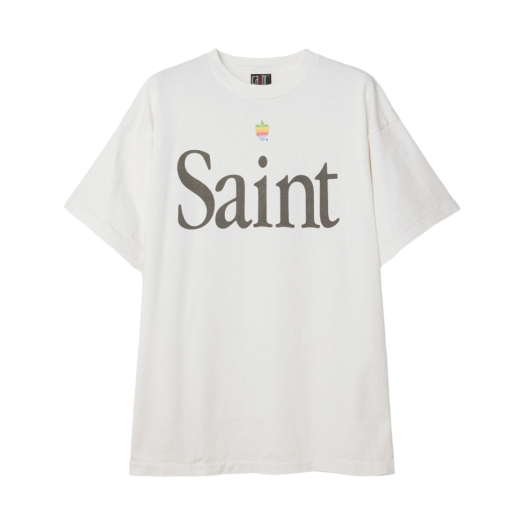 Saint Mxxxxxx Heart Saint T-Shirt White - 23AW